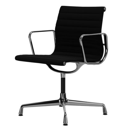Aluminium Chair EA 103 / EA 104, EA 104 - drehbar, Nero, Poliert