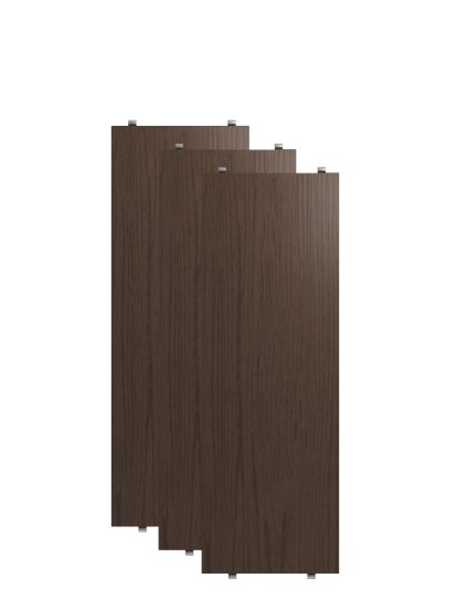 String System Regalböden (3er Pack), 58 x 20 cm, Eichenfurnier dunkel