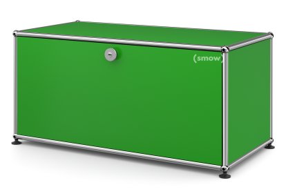 USM Haller Lowboard M mit 1 Klappe, USM grün