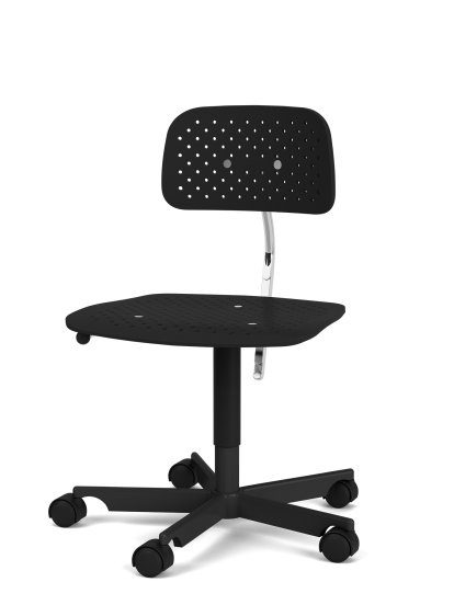 Kevi Air Drehstuhl, A / 40 - 53 cm, Black