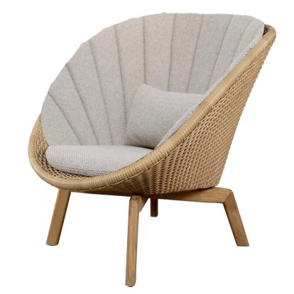 Peacock Loungesessel, Large flat Weave - Natural, Rise - Desert Sand