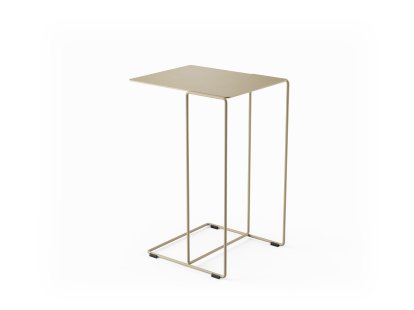 Oki Beistelltisch, H 52 x B 30 x T 36 cm, Matt-pulverbeschichtet sand, Matt-pulverbeschichtet sand