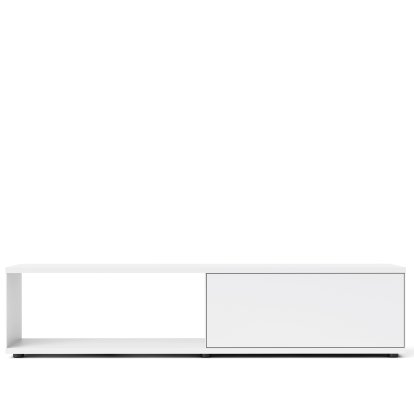 Flow Q Lowboard, 200 cm, 46,1 cm (Klappe), Weiß