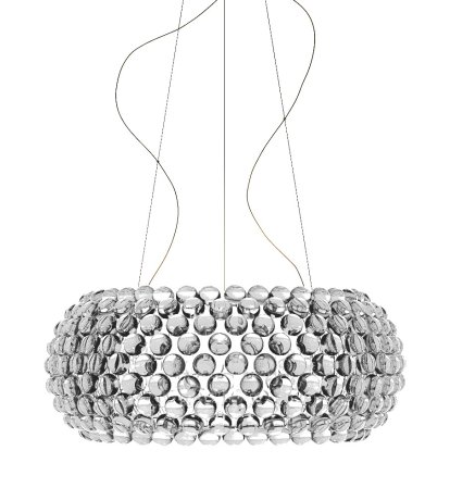 Caboche Plus Pendelleuchte, Grande (H 28 x ø 70 cm), Transparent