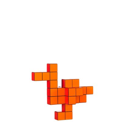 Panton Cubes Steckfigur, Ente, Orange