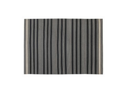 Teppich/Läufer Fleur, 140 x 200 cm, Grau/schwarz