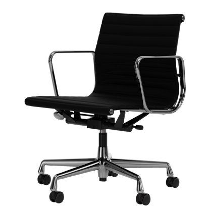 Aluminium Chair EA 117, Poliert, Leder (Standard), Nero