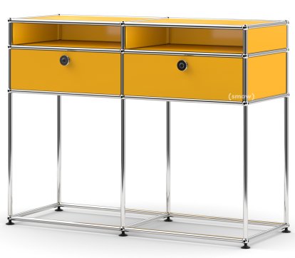 USM Haller Konsolentisch, Goldgelb RAL 1004