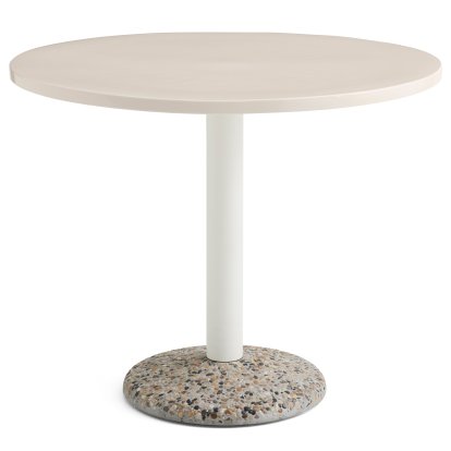 Ceramic Tisch, Warm white ceramic, Ø 90 cm