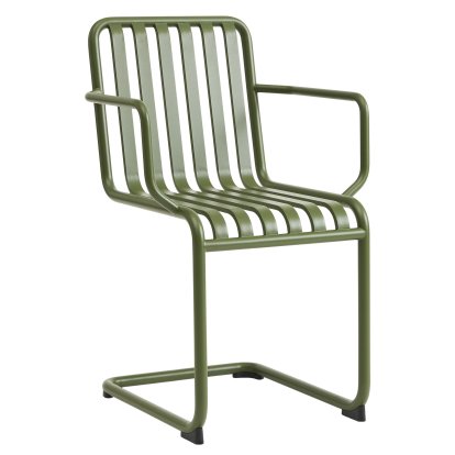 Palissade Freischwinger, Olive, Mit Armlehnen