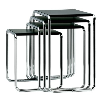 B 9 Satztischset, Decklackiert, Tiefschwarz (RAL 9005)