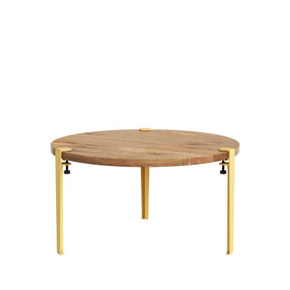 Tiptoe Couchtisch Brooklyn, Eiche recycled, Brioche gelb