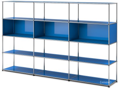 USM Haller Wohnzimmer Regal XL Typ 1, Enzianblau RAL 5010