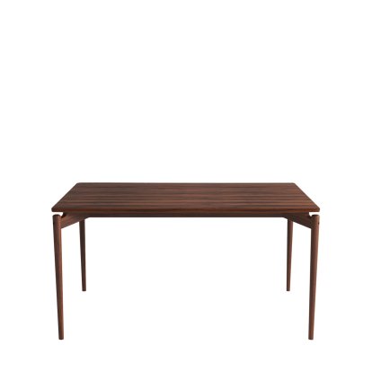 PUREdinner Tisch, 140 x 85 cm, Walnuss geölt, Ohne Erweiterungsplatten