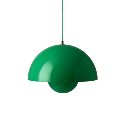 Flowerpot VP7 Pendelleuchte, Signal green