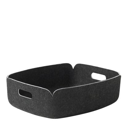 Restore Tablett, L 40 cm x B 31 cm , Schwarz melange