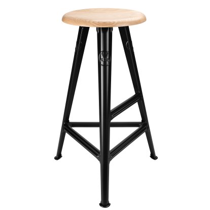 Rowac-Schemel – Modell 1 / 75 cm, Esche, schwarz matt