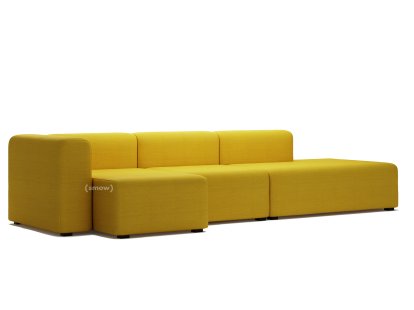 Mags Sofa mit Récamière, Armlehne links, Steelcut Trio 453 - gelb