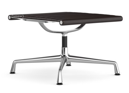Aluminium Chair EA 125, Untergestell verchromt, Leder (Standard), Chocolate