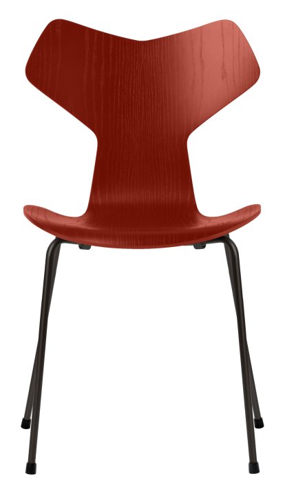 Grand Prix 3130 Stuhl, Gefärbte Esche, Venetian red, Black