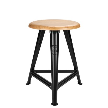 Rowac-Schemel – Modell 1 / 50 cm, Eiche, schwarz matt