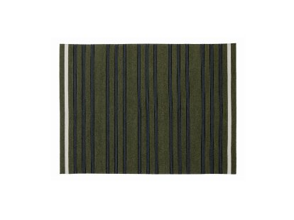 Teppich/Läufer Fleur, 140 x 200 cm, Moos/schwarz