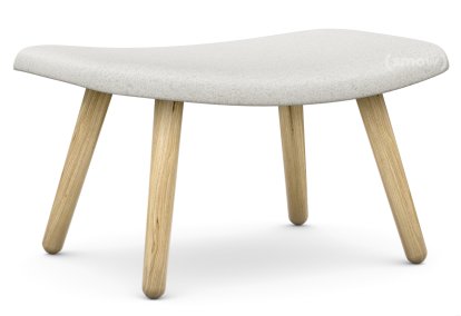 About A Lounge Ottoman AAL 03, Divina Melange 120 - hellgrau, Eiche lackiert
