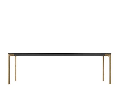 Boiacca Wood Esstisch, 240 x 100 cm, Europäische Eiche gebürstet, Laminat weiß 