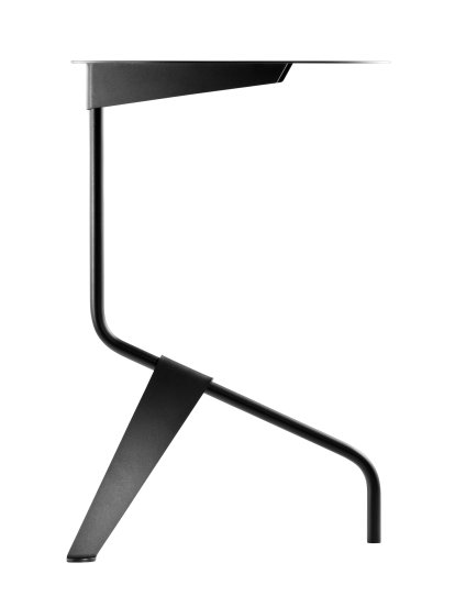 K5 Beistelltisch, K5C: Ø 40 x H 60 cm, Schwarz